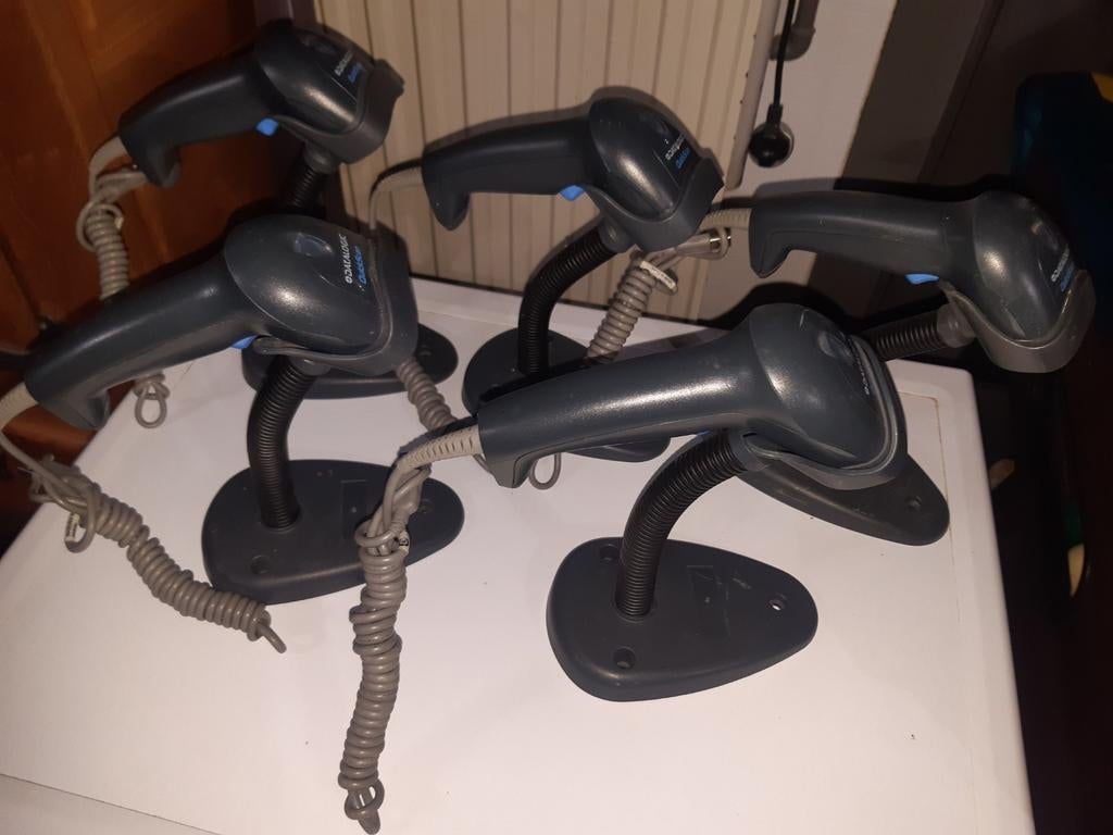 Barcodelezer met 5 pistolen Honeywell 1350G opslaan en invoe, Computers en Software, Scanners, Ophalen of Verzenden, Zo goed als nieuw
