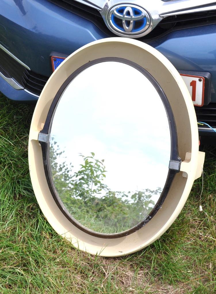 miroir de salle bain ovale pivotant vintage, Enlèvement, Utilisé, Ovale