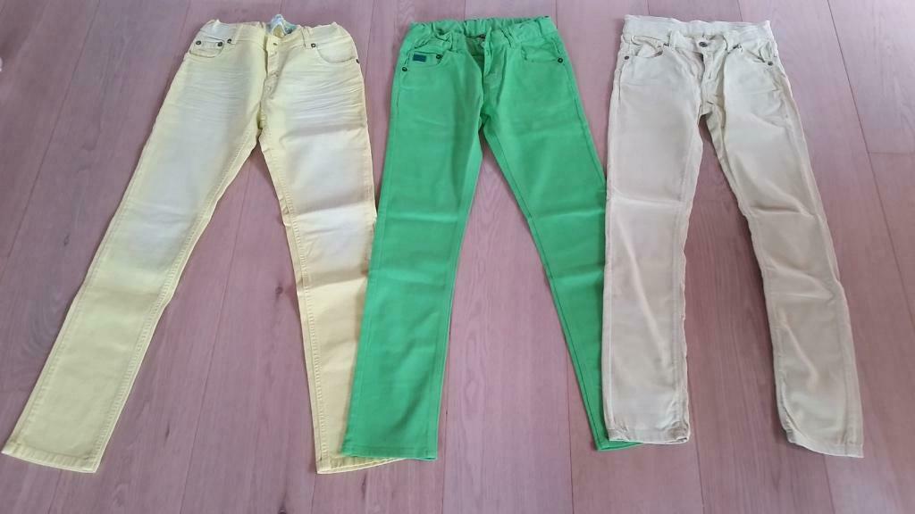 Set van 3 lange broeken CKS, Fred&Ginger (maat: 10j ), Ophalen of Verzenden, Gebruikt, Meisje, Broek