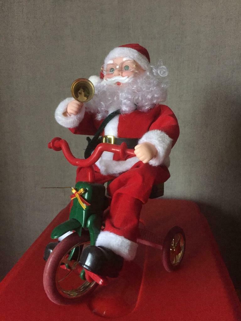 kerstman met fiets, Enlèvement ou Envoi, Neuf, Article de fête