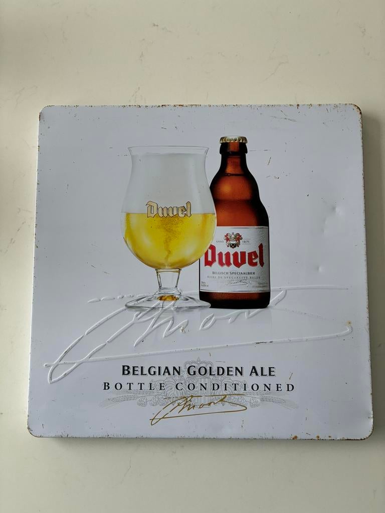 Bord Duvel metaal, Enlèvement ou Envoi, Comme neuf