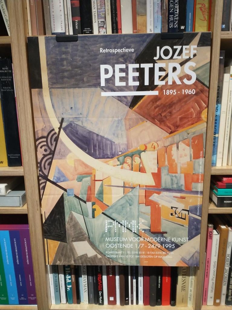 Retrospectieve Jozef Peeters affiche 1995 PMMK, Enlèvement ou Envoi, Utilisé