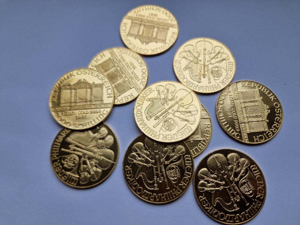 Wiener Philharmoniker 1 troy ounce 🪙🪙🪙, Postzegels en Munten, Ophalen of Verzenden, Goud