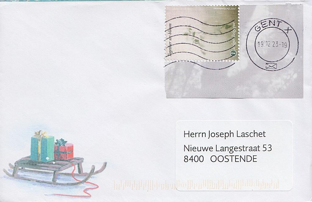 2022 - BELGIË - Cover Jongeren Maken de Toekomst [Y&T 5108], Met envelop, Verzenden, Frankeerzegel, Gestempeld