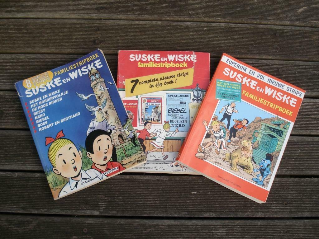 3 Suske en Wiske familiestripboeken, Boeken, Meerdere stripboeken, Ophalen of Verzenden, Zo goed als nieuw