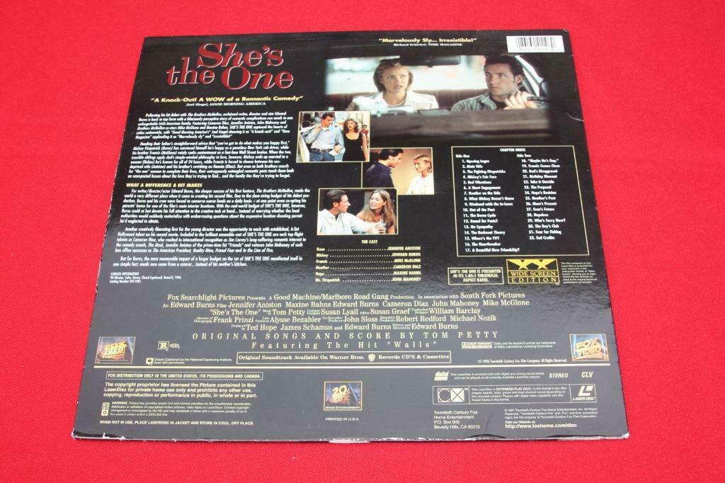 Widescreen Laserdisc film "She's the one" 1 disc, Collections, Enlèvement ou Envoi, Comme neuf, Film, Autres types
