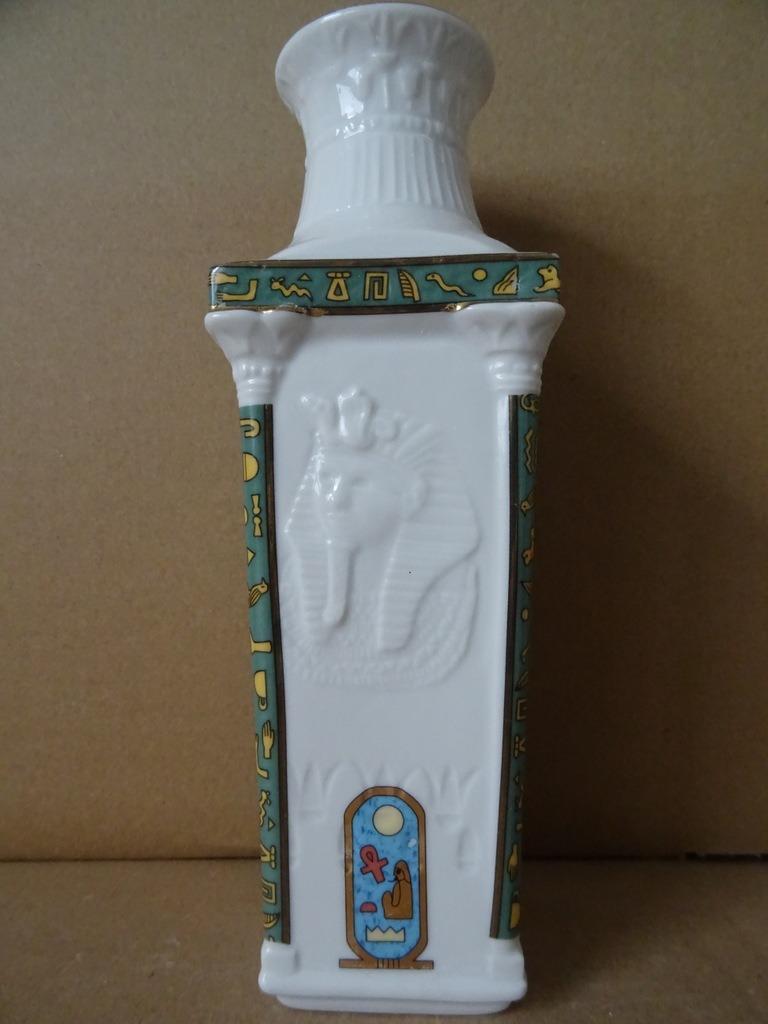 Egyptische vaas Egypte 20cm Fine Royal Porcelain Sculpture, Huis en Inrichting, Ophalen of Verzenden, Zo goed als nieuw, Wit
