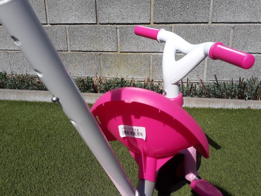 Smoby driewieler voor de allerkleinsten, + stok, als nieuw, Fietsen en Brommers, Ophalen, Zo goed als nieuw, Smoby, Duwstang