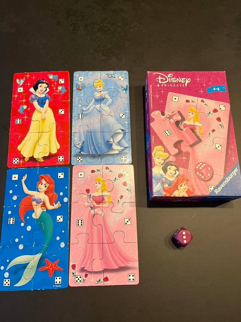 Ravensburger Disney Princess puzzle game. Zeer goede staat., Enlèvement ou Envoi, 10 à 50 pièces, Utilisé, 4 à 6 ans