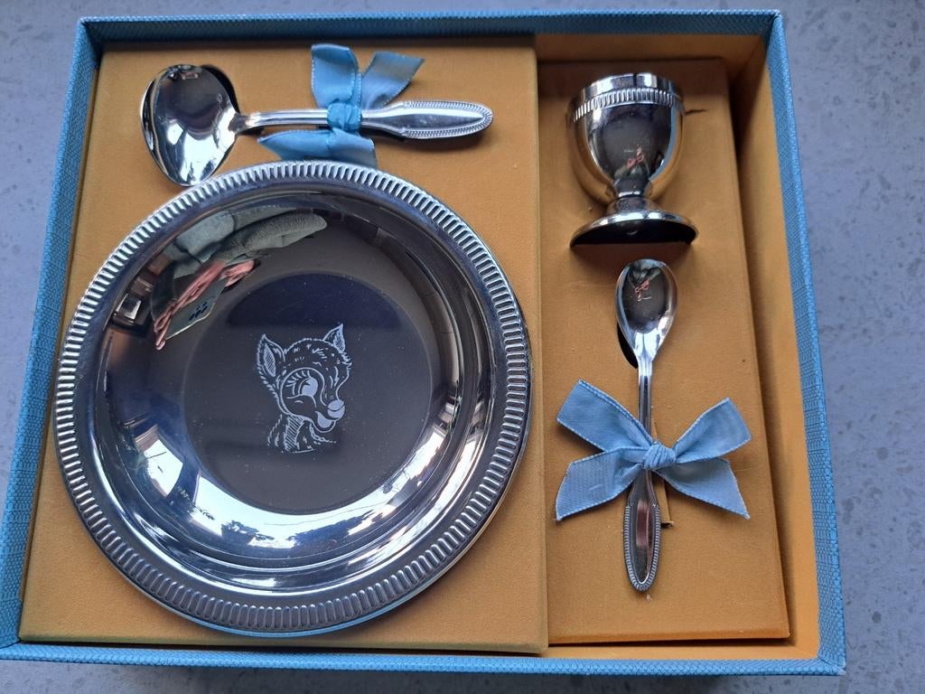 Geboorte set in inox, Ophalen of Verzenden, Nieuw