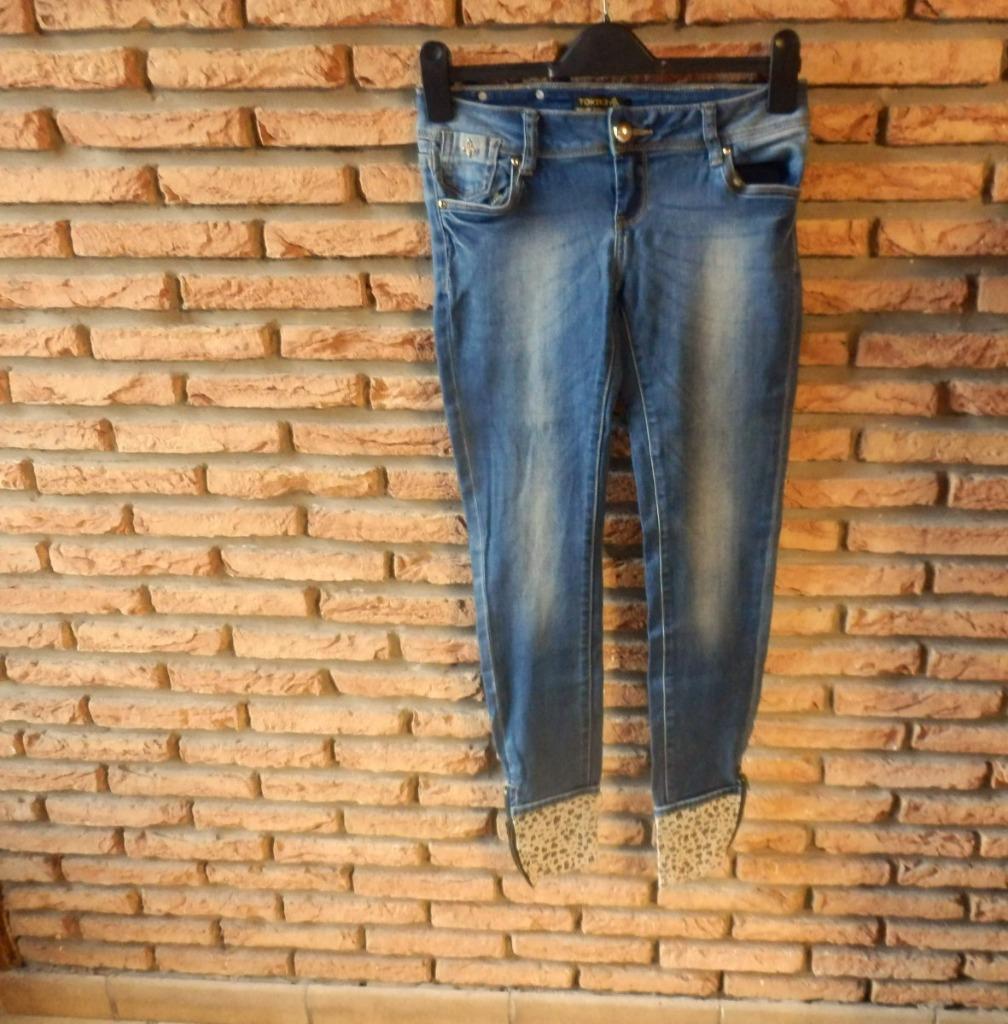 (43)- jeans femme t.38 bleu - toxik3 -, Blauw, Ophalen of Verzenden, Zo goed als nieuw, W30 - W32 (confectie 38/40)
