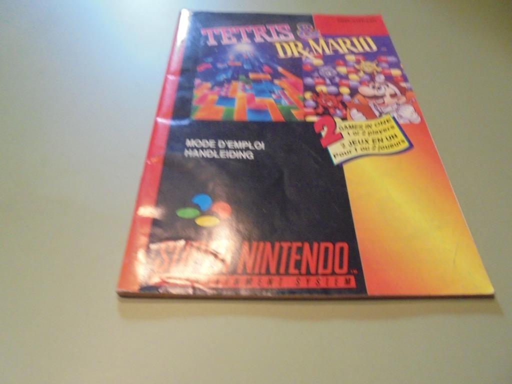 Tetris & Dr Mario Manual Snes SNSP-ATFP-FAH (orig), Ophalen of Verzenden, Gebruikt