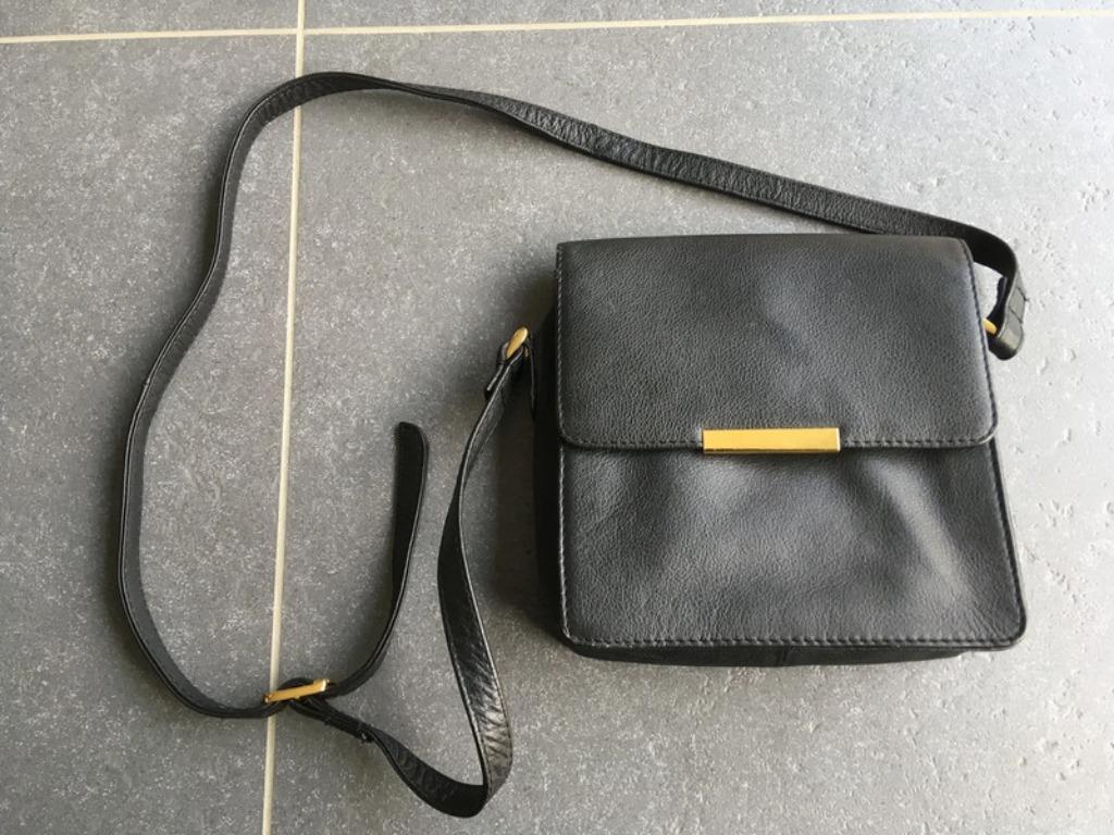 zwarte handtas, Handtassen en Accessoires, Ophalen of Verzenden, Zo goed als nieuw, Zwart, Schoudertasje