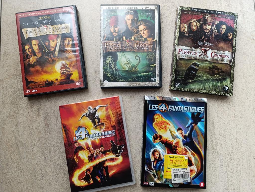 DVD Pirates des Caraïbes / Les 4 Fantastiques, Enlèvement ou Envoi, Comme neuf