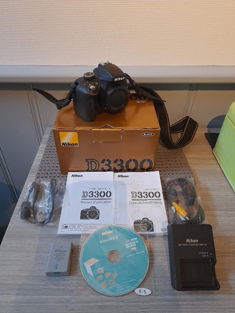 Nikon D3300 body + accu + oplader, TV, Hi-fi & Vidéo, Appareils photo numériques, Enlèvement ou Envoi, Utilisé, Reflex miroir