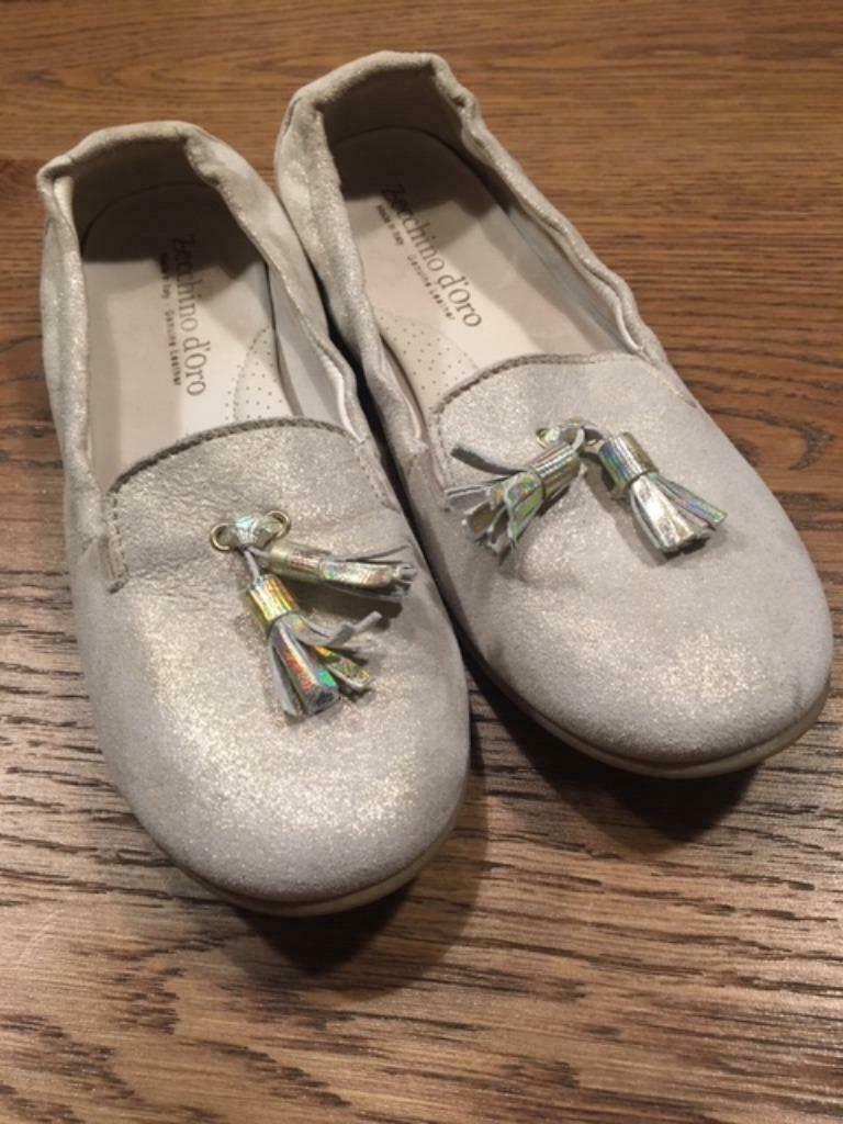 Communie goud kleurige ballerina mt 34, Gebruikt, Meisje, Schoenen, Ophalen of Verzenden