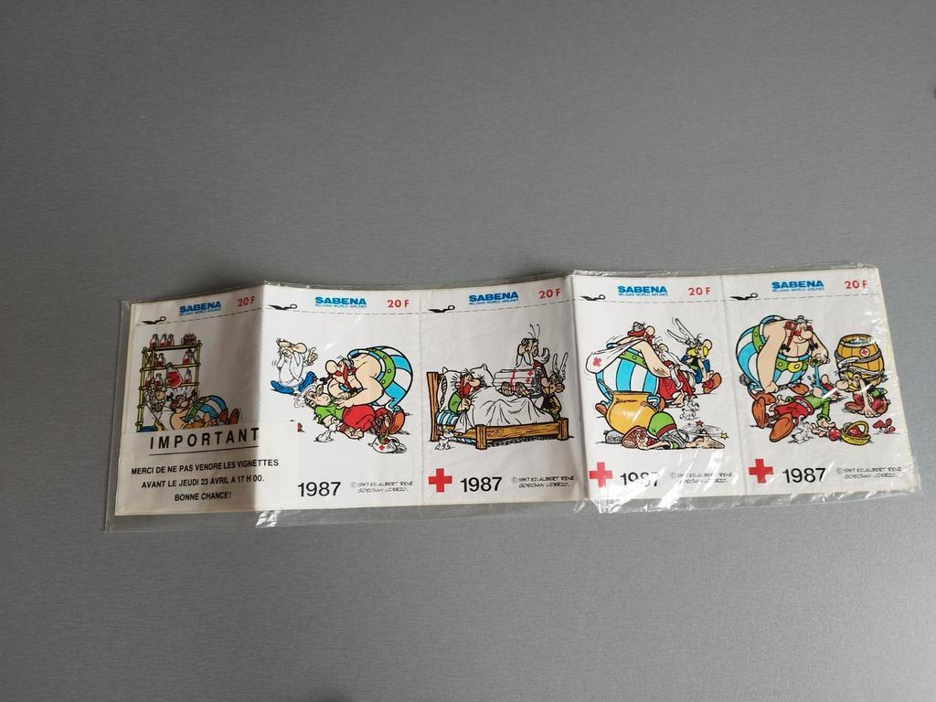 Pochette 5 autocollants Astérix Sabena 1987, Boeken, Stripverhalen, Eén stripboek, Ophalen of Verzenden, Nieuw