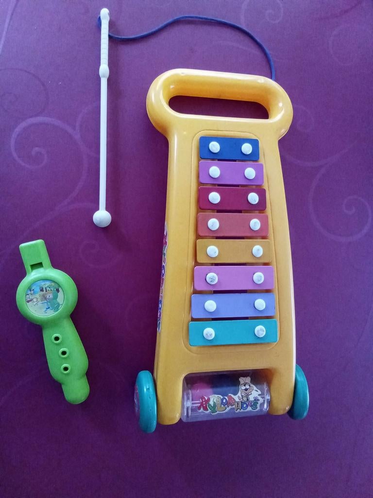 Baby xylofoon en fluitje, Ophalen of Verzenden, Zo goed als nieuw, Overige typen, Met geluid