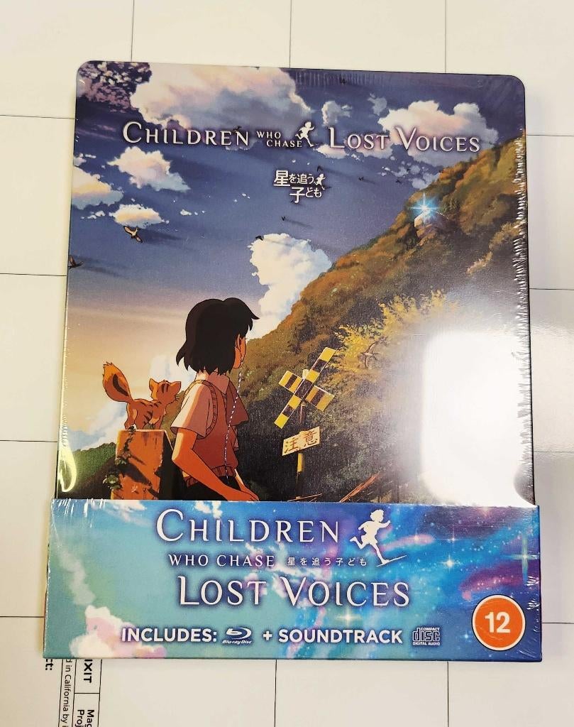 -Children Who Chase Lost Voices- Blu Ray Steelbook+ CD NEW!, Ophalen of Verzenden, Nieuw in verpakking, Tekenfilms en Animatie
