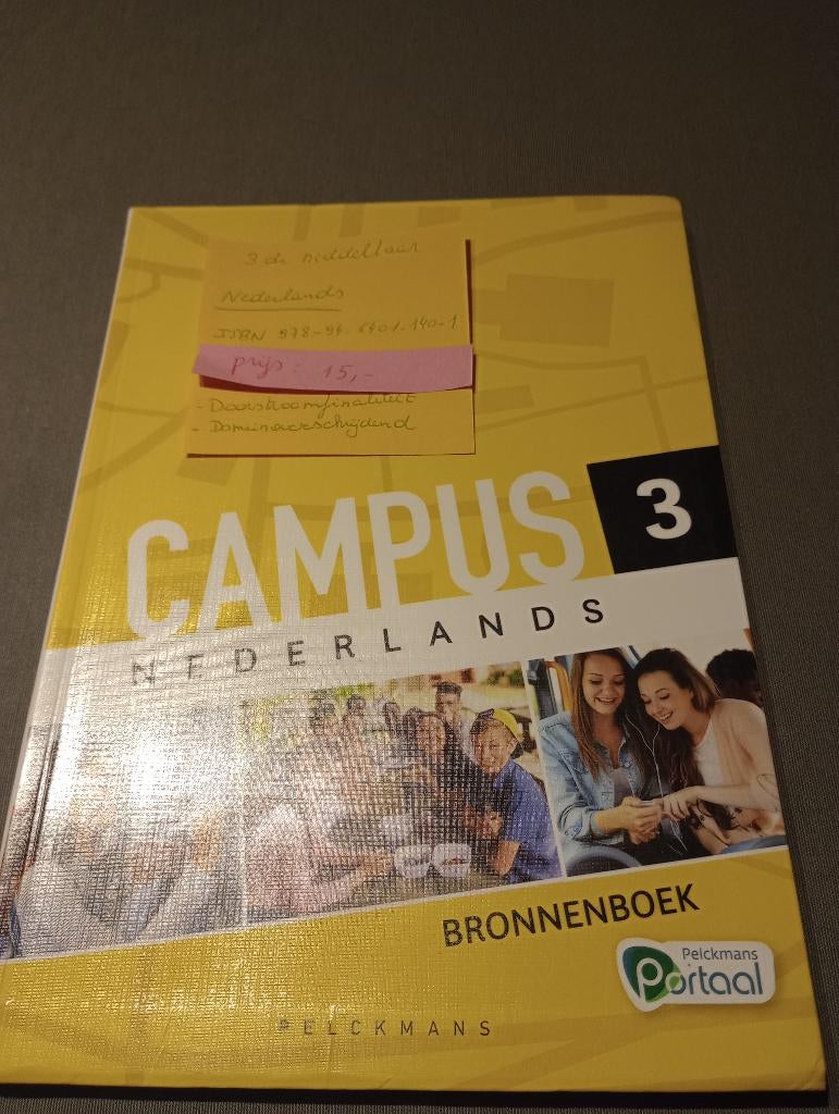 CAMPUS 3 Nederlands 3de middelbaar, Boeken, ASO, Ophalen of Verzenden, Zo goed als nieuw, Pelckmans