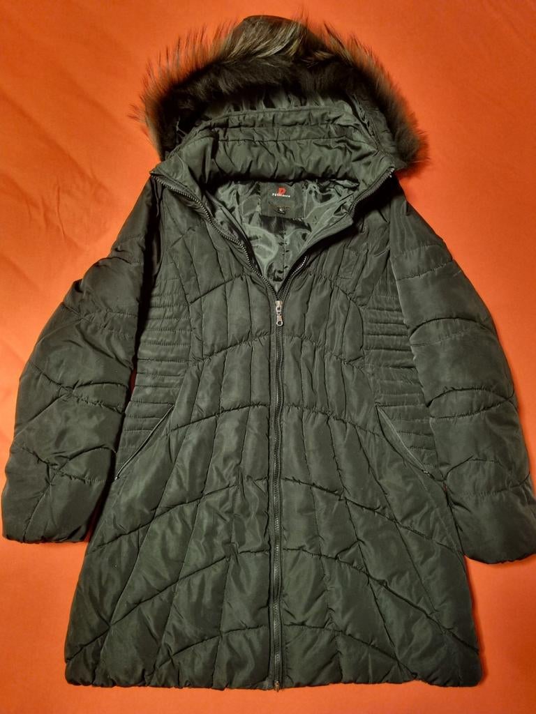 Veste matelassée XL noire capuchon amovible Pétillance, Taille 46/48 (XL) ou plus grande, Enlèvement ou Envoi, Pétillance, Porté