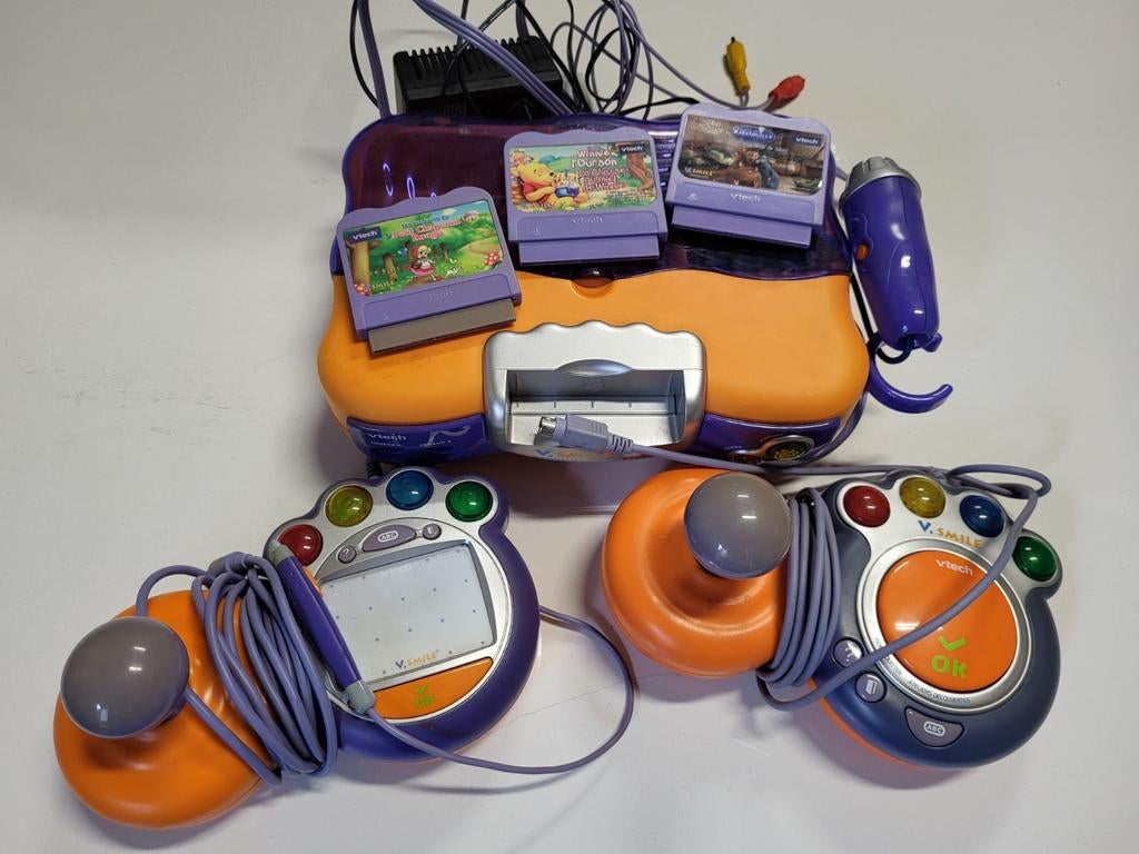 Vtech vsmile gameconsole met games, Games en Spelcomputers