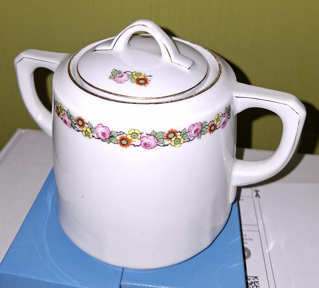 Vintage Porseleinen Koffie/Theeservies–15-delig met Roomstel, Antiek en Kunst, Ophalen of Verzenden