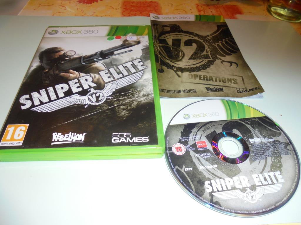 Xbox 360 Sniper Elite V2 (orig-compleet), Shooter, Enlèvement ou Envoi, 2 joueurs, À partir de 16 ans