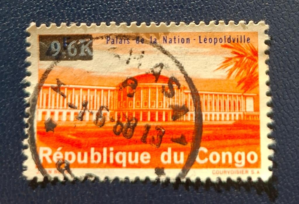 Timbre OBP 666 de la République démocratique du Congo, Enlèvement ou Envoi, Affranchi