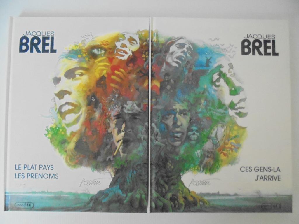 Jacques Brel ("Le plat pays" et "Les prénoms")., Boeken, Artiest, Ophalen of Verzenden, Zo goed als nieuw, Fondation Brel