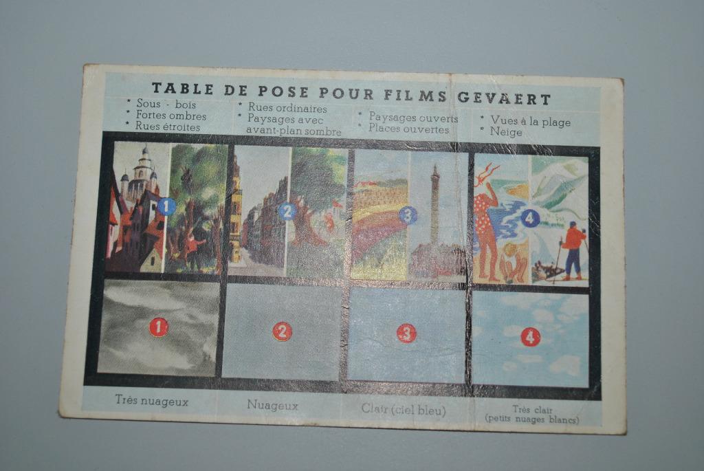Flyer Films Gevaert Pliure, Collections, Marques & Objets publicitaires, Envoi, Utilisé