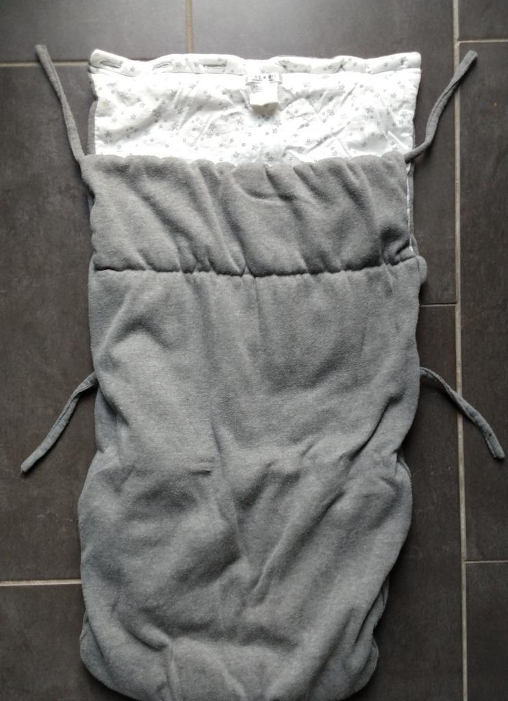 Warme grijze slaapzak baby (maat 86), Ophalen of Verzenden, Zo goed als nieuw, 85 tot 100 cm, Slaapzak
