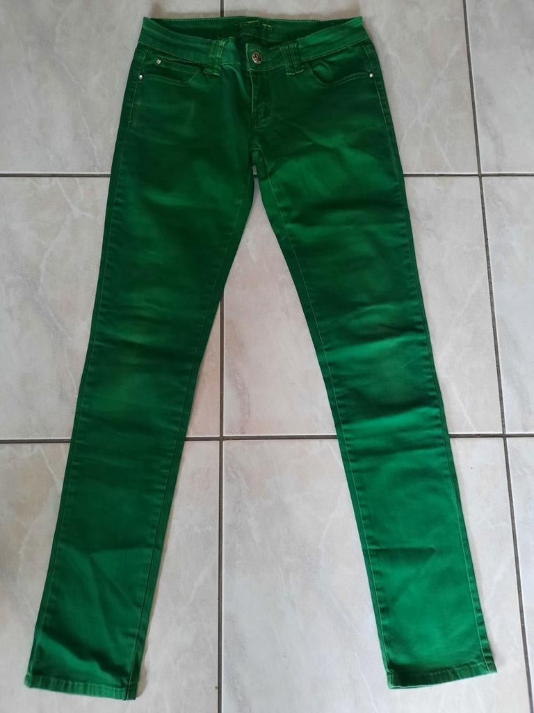 Groene stretch broek - maat 38, Ophalen of Verzenden, Zo goed als nieuw, Maat 38/40 (M)