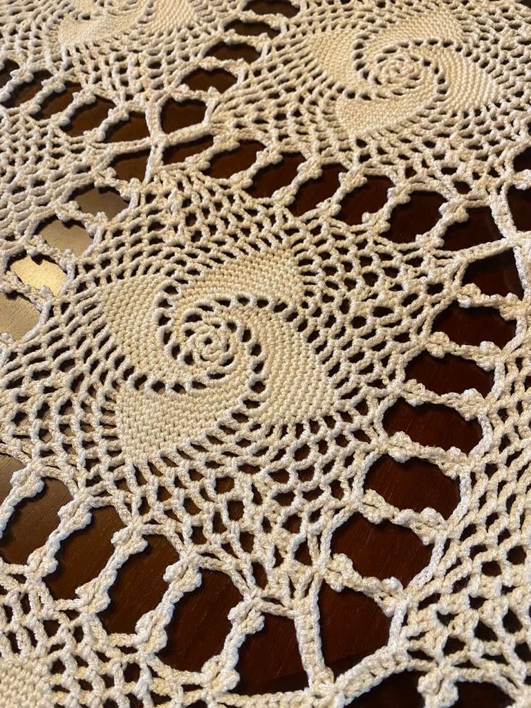 Vintage bedsprei of tafelkleed 240x230 cm., Ophalen of Verzenden