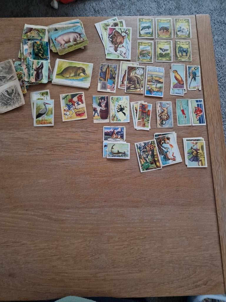Verschilende prentjes van oude verzamelboeken, Verzamelen, Ophalen of Verzenden