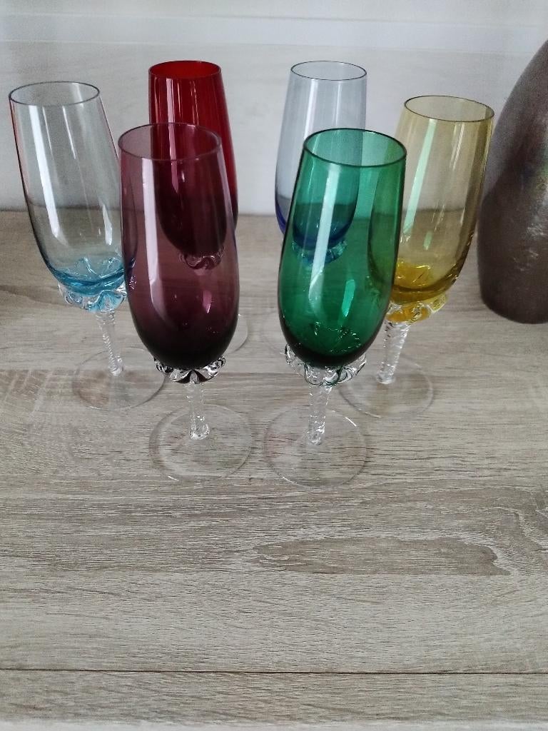 Champagne glazen - Murano, Verzamelen, Ophalen, Zo goed als nieuw, Overige typen
