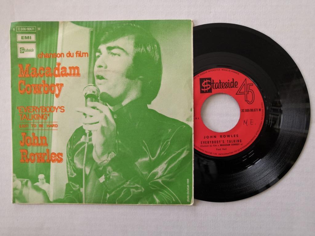 JOHN ROWLES - Everybody's talking (single), Cd's en Dvd's, Verzenden, 7 inch, Single, Zo goed als nieuw