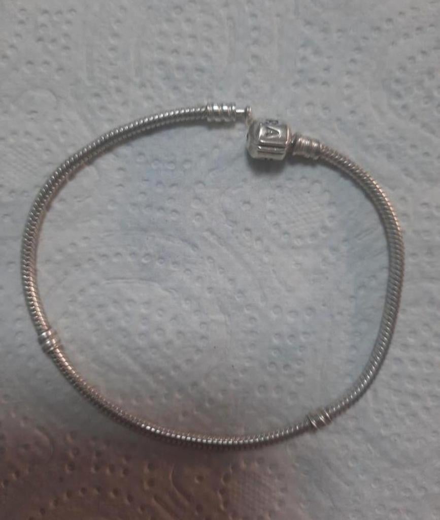 Pandora armband 23 cm, Ophalen, Zo goed als nieuw, Zilver, Zilver