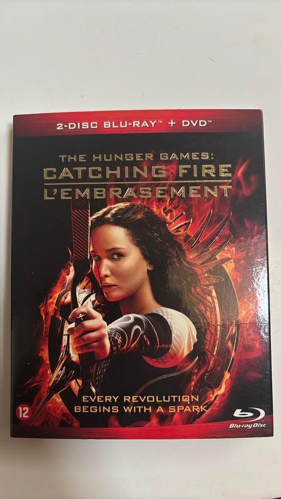 Blu-ray + DVD The Hunger Games L’embrasement, Ophalen of Verzenden, Zo goed als nieuw, Boxset