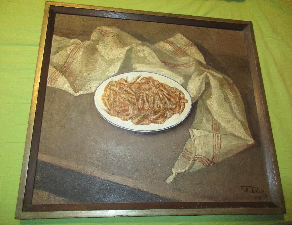 1930 SCHILDERIJ FLOR DELEYE  ST AMANDSBERG GENT 1907-ZIEN, Ophalen