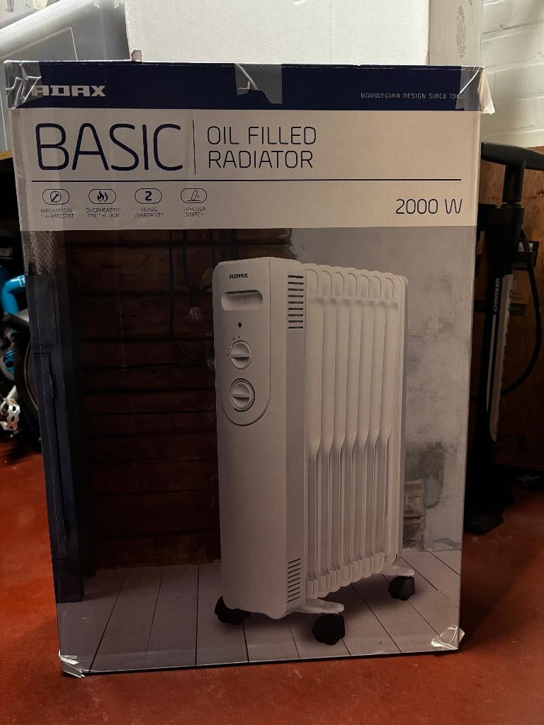 Adax Olieradator 2000w Vrijstaand, Ophalen, 30 tot 80 cm, Radiator, Minder dan 60 cm