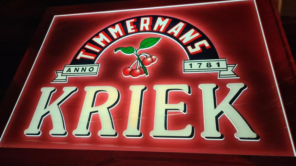 Lichtreclame Kriek Timmermans, Ophalen
