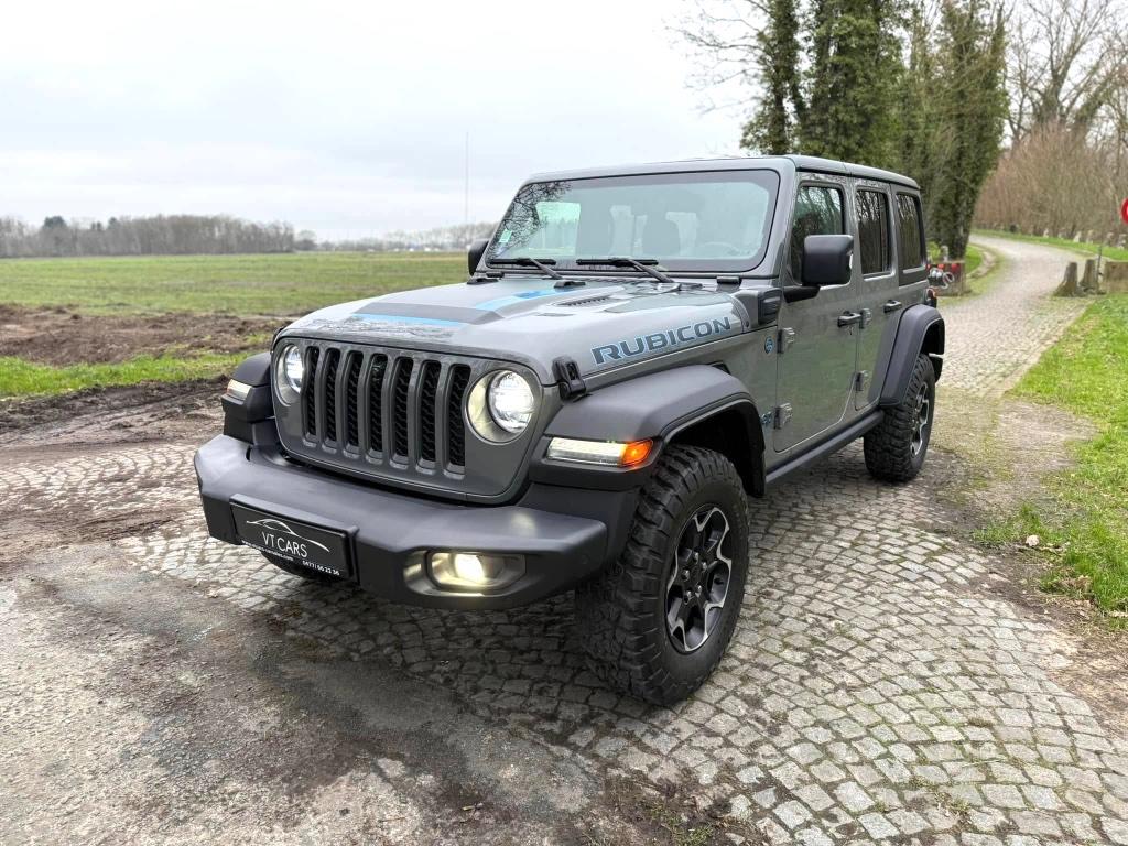JEEP WRANGLER RUBICON / PHEV / 380PK / 21***KM / GARANTIE, Auto's, Automaat, Stof, 1995 cc, 314 kW