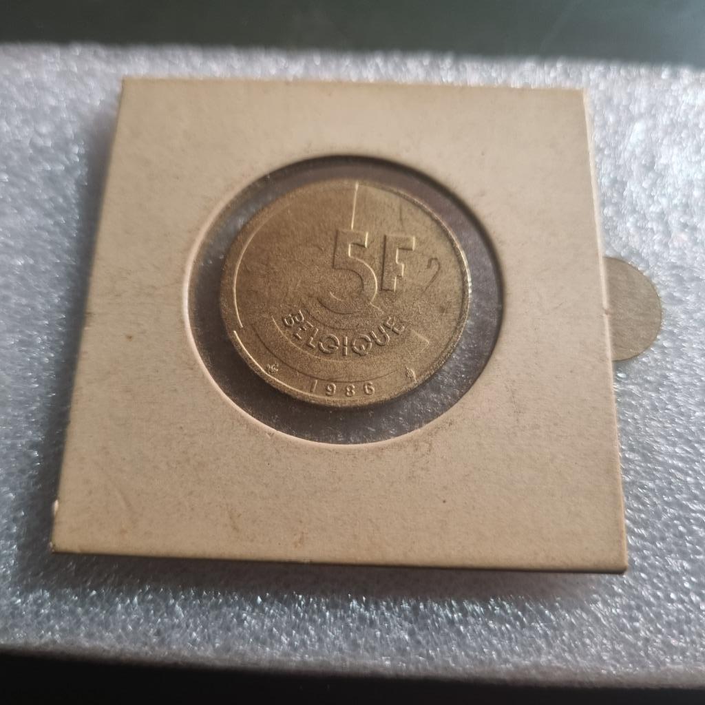 Pièces de monnaie 5 francs Belgique, Ophalen of Verzenden, Losse munt