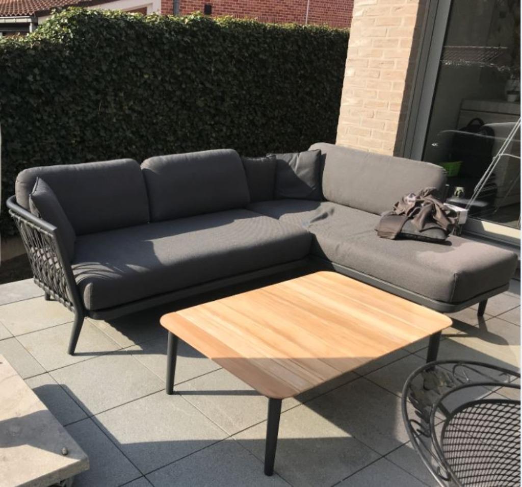 Loungeset - Jarderi Diamond Lava Rope, Tuin en Terras, Tuinsets en Loungesets, Ophalen, Gebruikt, Bank, Loungeset