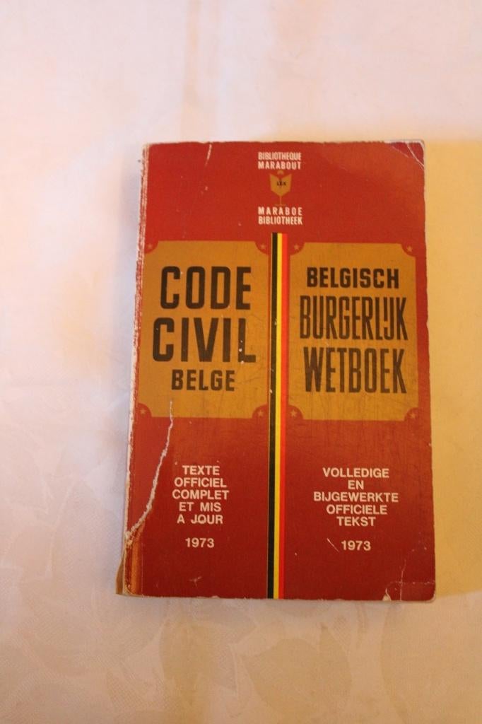 Belgisch burgerlijk wetboek 1973, Antiek en Kunst, Ophalen of Verzenden, Maraboe bibliotheek