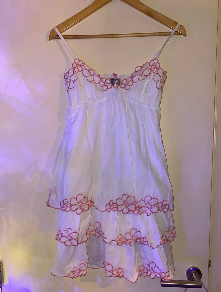 🔥 Lipsy - zomerse witte gelegenheidsjurk - maat 36, Kleding | Dames, Lipsy, Ophalen of Verzenden, Zo goed als nieuw, Maat 36 (S)