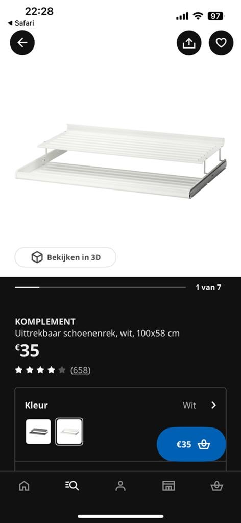Komlement ikea pax kast 2 stuks 40 euro, Ophalen, Zo goed als nieuw