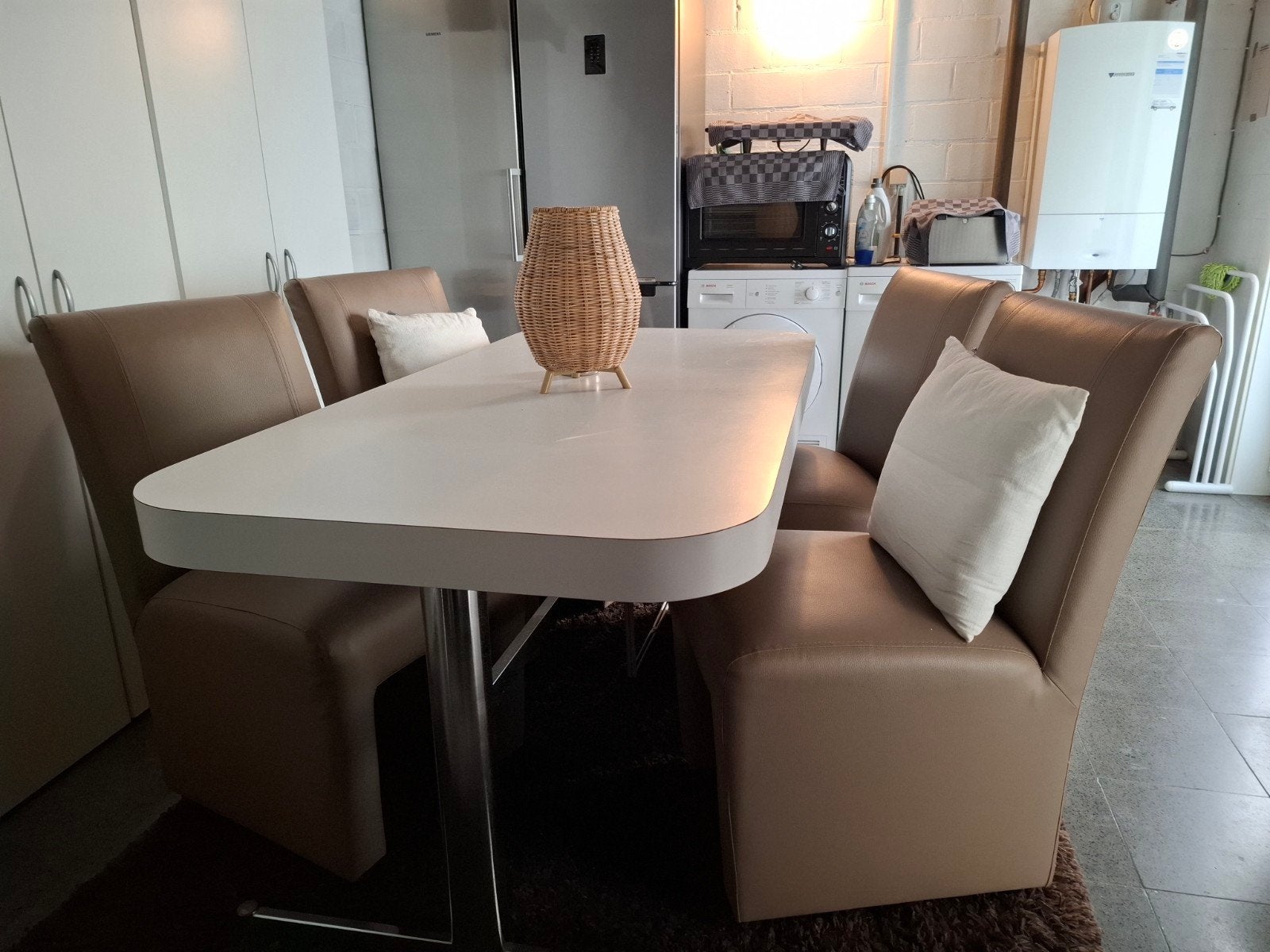 4 eetkamerstoelen, Ophalen, Kunststof, Modern/ landelijk, Overige kleuren