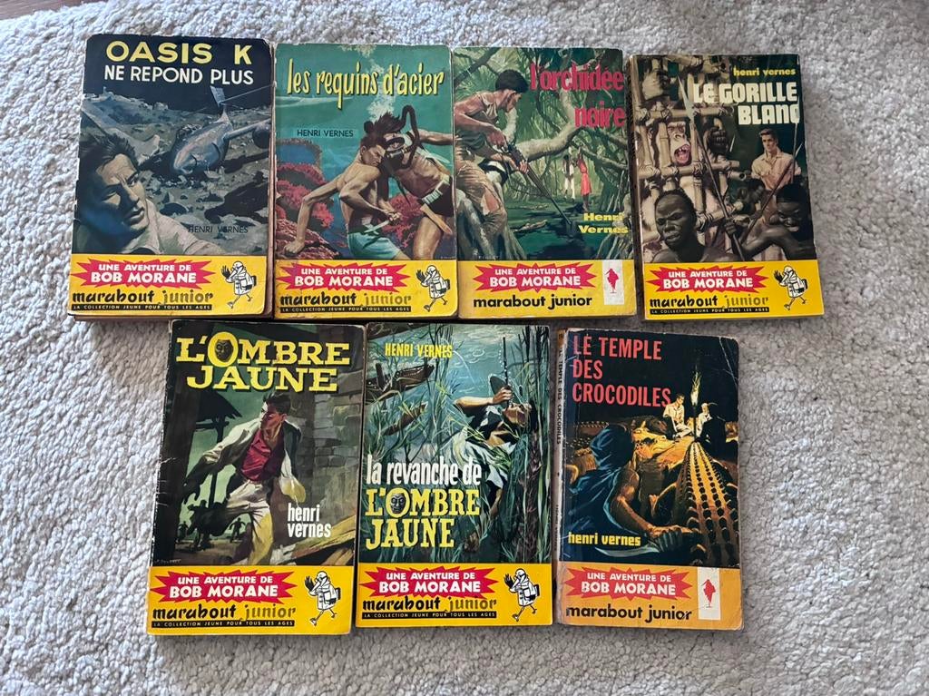 7 Bob Morane - marabout junior, Boeken, Ophalen of Verzenden, Gelezen
